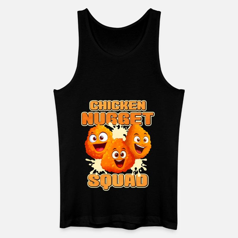 Chicken Nugget - Männer Bio Tank Top - Schwarz