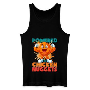 Chicken Nugget - Männer Bio Tank Top - Schwarz - Vorne