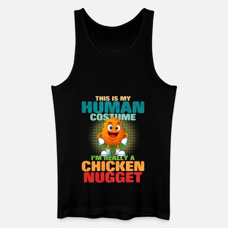 Chicken Nugget - Männer Bio Tank Top - Schwarz