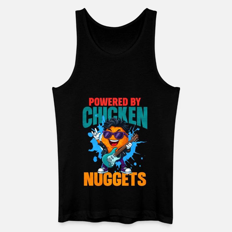 Chicken Nugget - Männer Bio Tank Top - Schwarz