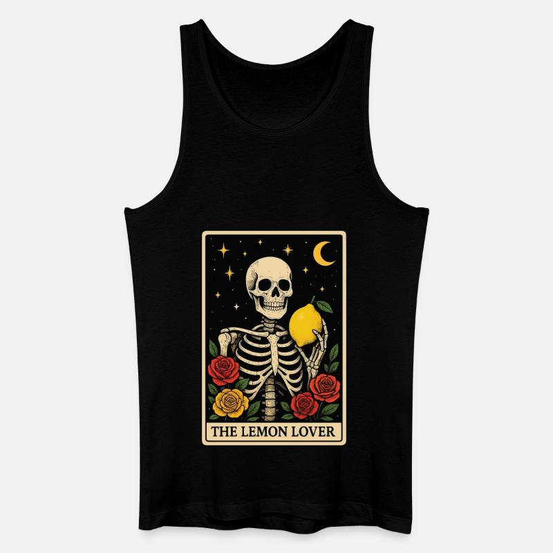 Lemon Tarot - Männer Bio Tank Top - Schwarz