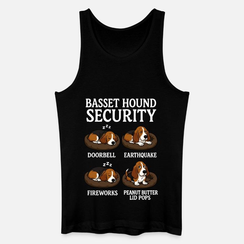 Basset Hound - Männer Bio Tank Top - Schwarz