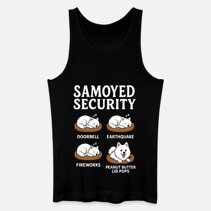Samojede - Männer Bio Tank Top - Schwarz