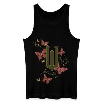 Wicked Design Logo Mit Schmetterlingen - Männer Bio Tank Top - Schwarz - Vorne