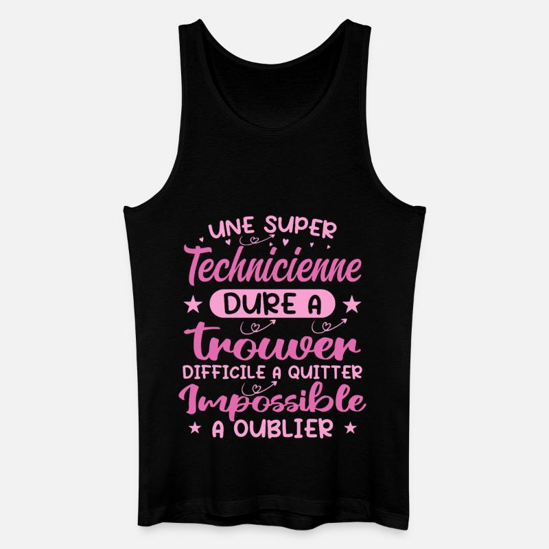 Une Super Technicienne - Cadeau technicienne - Débardeur bio Homme - noir