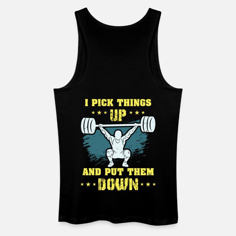 Gewichtheben - Männer Bio Tank Top - Schwarz