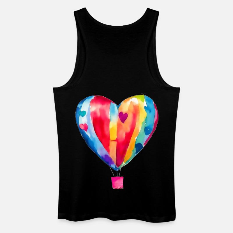 Ballon - Männer Bio Tank Top - Schwarz
