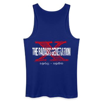 Generation X 1965 1980 Retro - Männer Bio Tank Top - Königsblau - Hinten