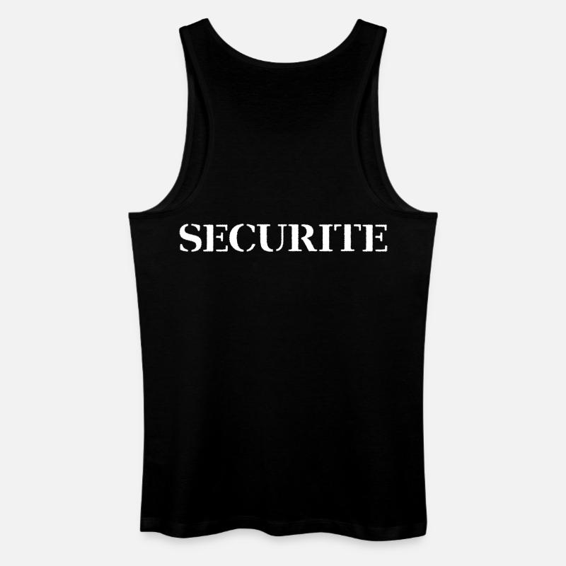 Sicherheit - Männer Bio Tank Top - Schwarz