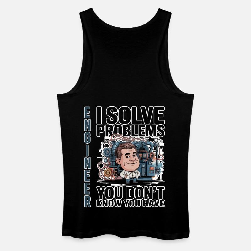 Engineer - For dark background - Men’s Organic Tank Top - black