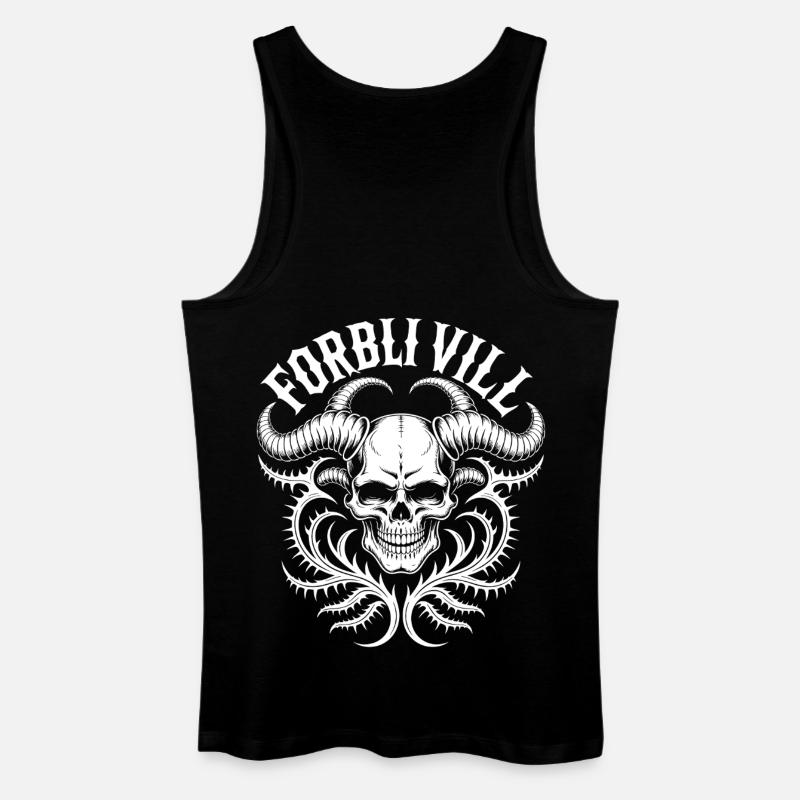 Gorblin Villa Schädel - Männer Bio Tank Top - Schwarz