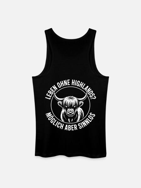Highland Rinder - Männer Bio Tank Top - Schwarz