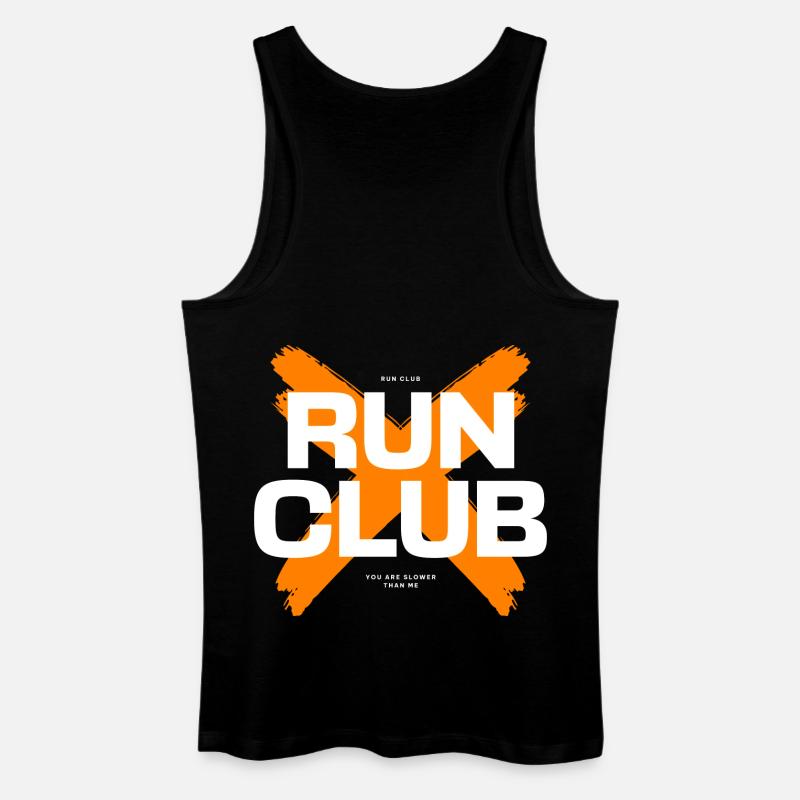 RUN-CLUB - Männer Bio Tank Top - Schwarz