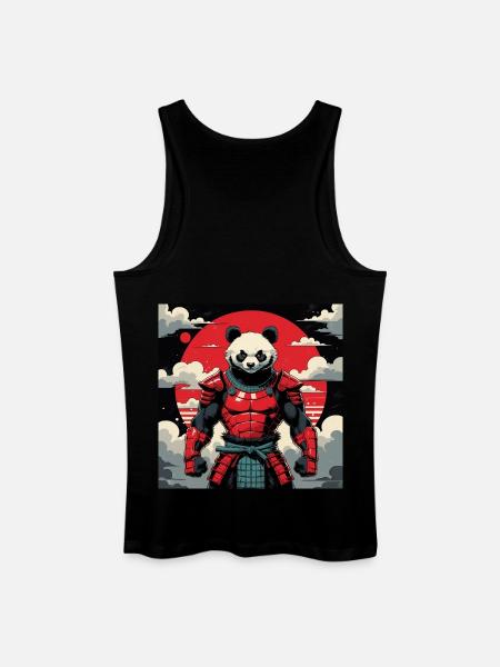 Samurai Panda Warrior - Men’s Organic Tank Top - black