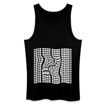 Lass uns etwas Geld verdienen - Männer Bio Tank Top - Schwarz - Hinten