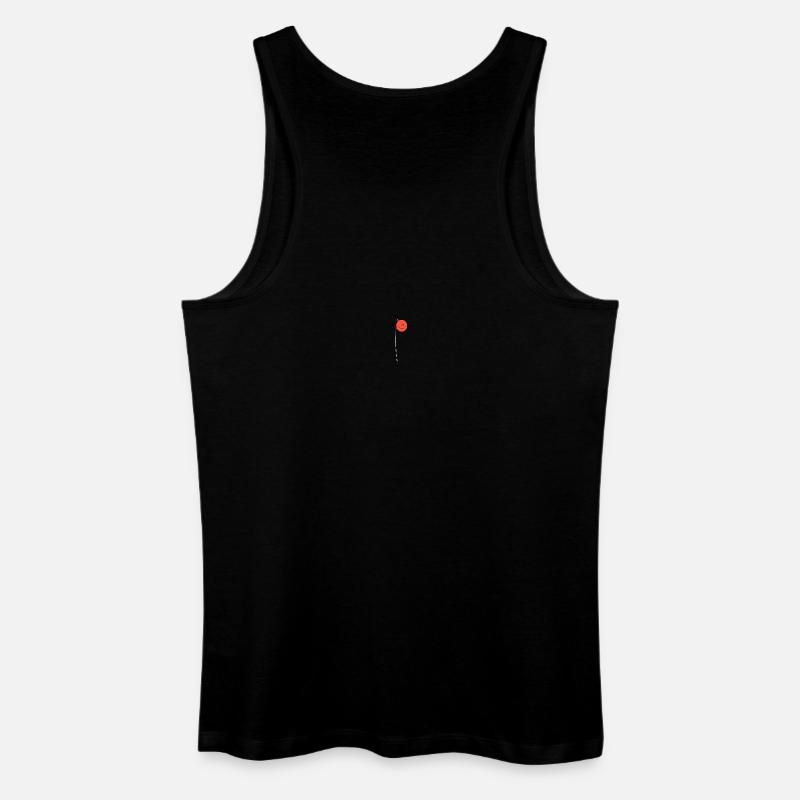Fröhlicher Ballon Smile - Männer Bio Tank Top - Schwarz
