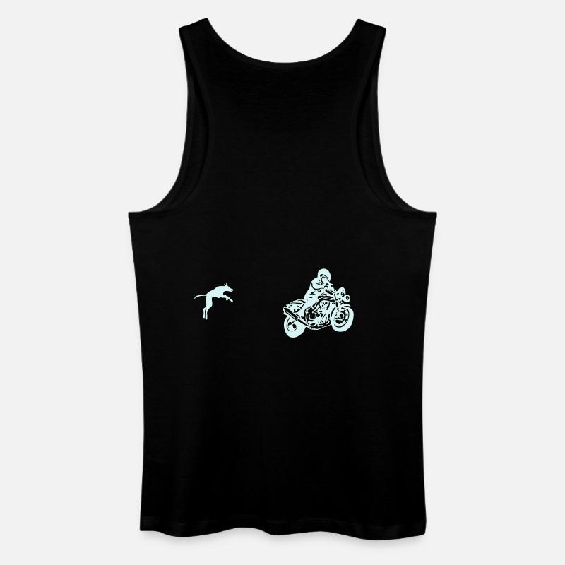 motorrad - Männer Bio Tank Top - Schwarz