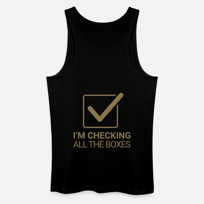 I'm checking all the boxes - Männer Bio Tank Top - Schwarz