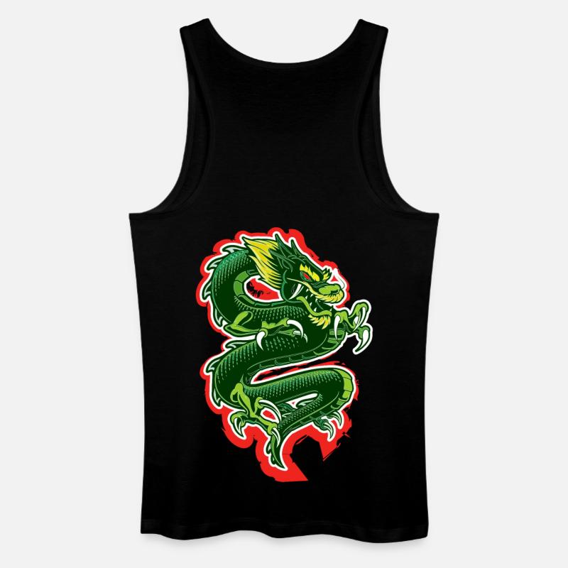Drachen - Männer Bio Tank Top - Schwarz