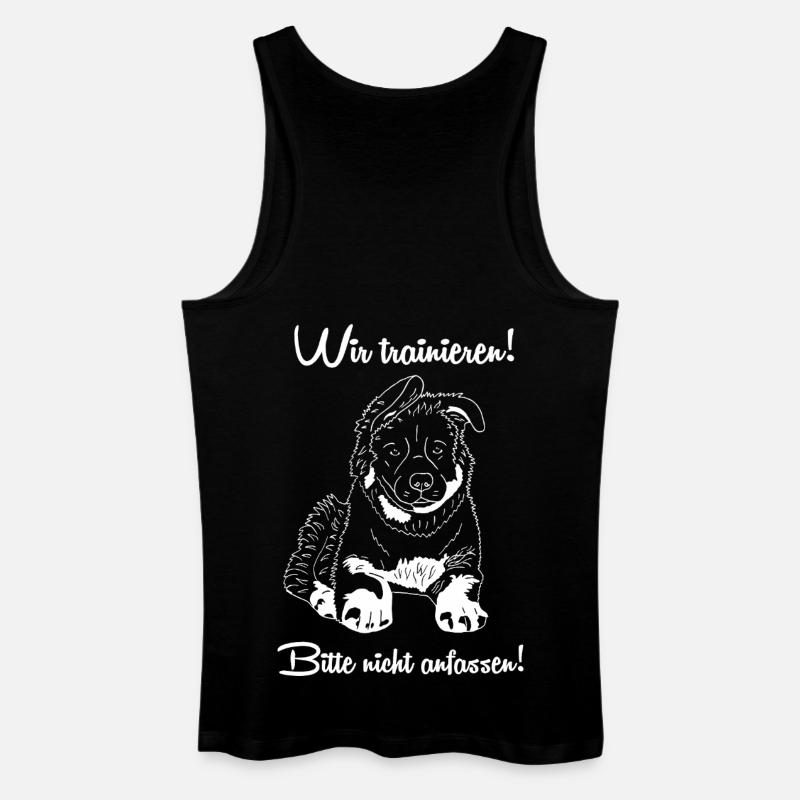 Altdeutscher Schäferhund - Männer Bio Tank Top - Schwarz