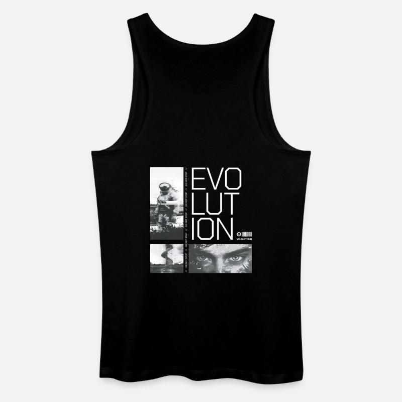 Évolution - ne pas s’arrêter - Débardeur bio Homme - noir