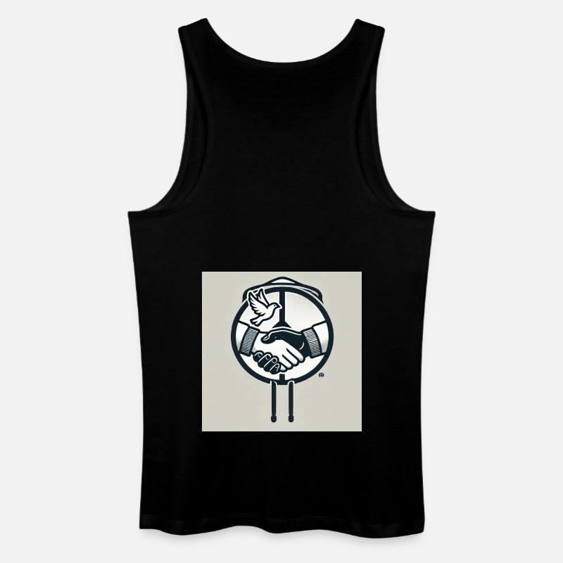 image converted - Männer Bio Tank Top - Schwarz