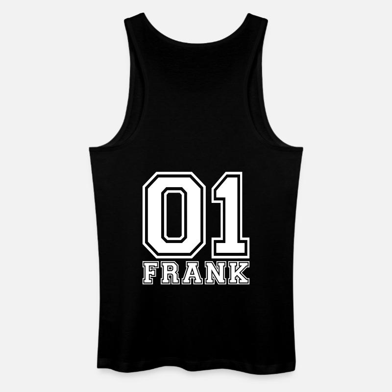 Frank - Name - Männer Bio Tank Top - Schwarz