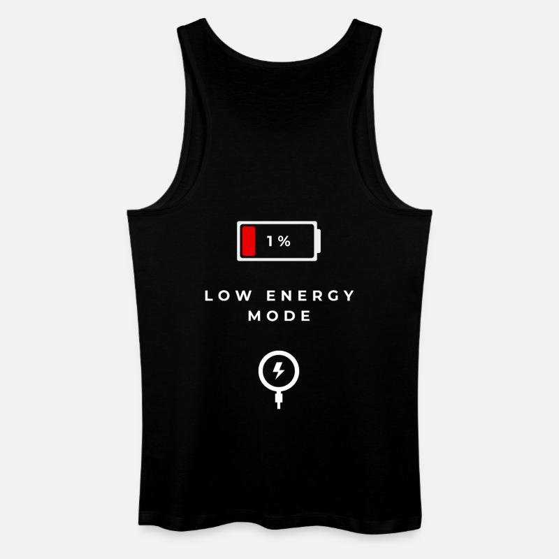 Low Energy Mode Graphics - Men’s Organic Tank Top - black