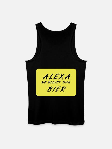 Bier - Männer Bio Tank Top - Schwarz