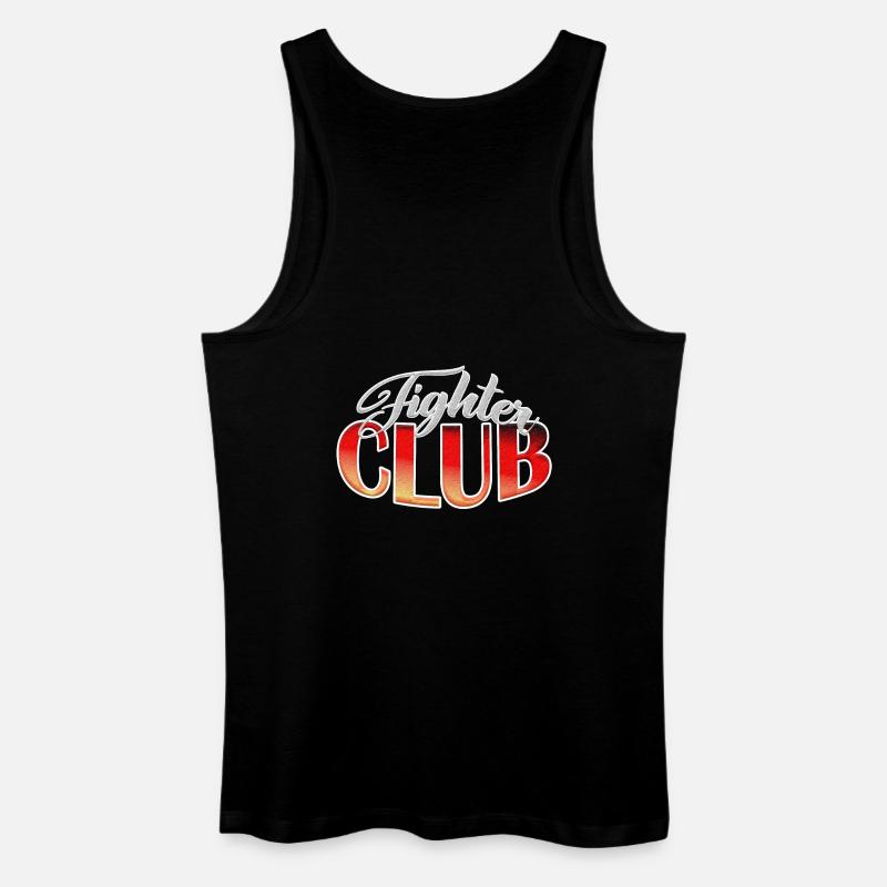 Fighter Club Shirt - Männer Bio Tank Top - Schwarz