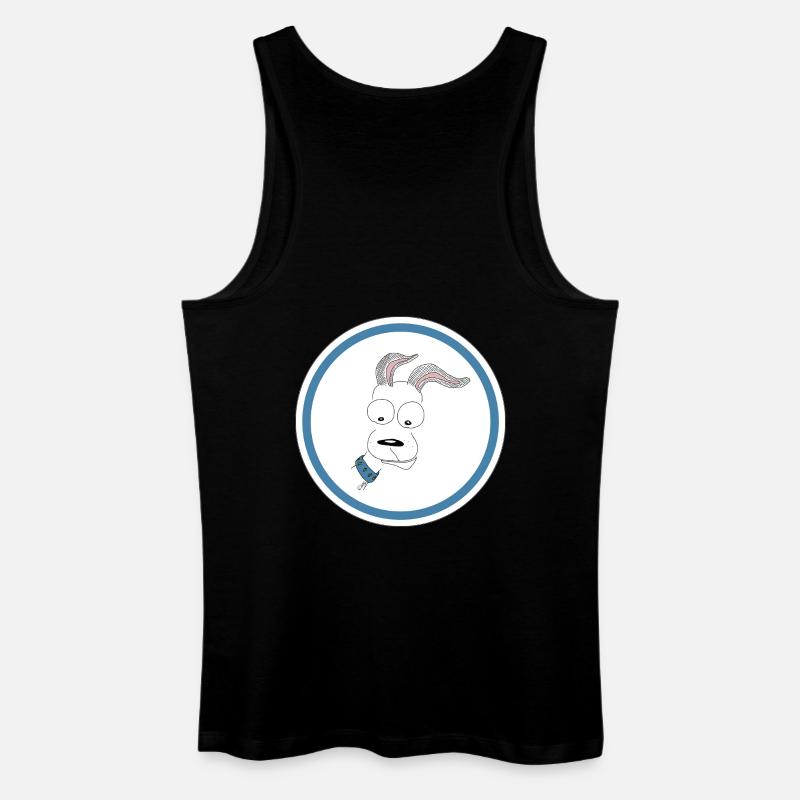 Hund - Männer Bio Tank Top - Schwarz