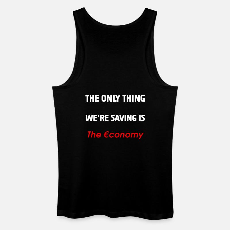 Rettung der Wirtschaft - Männer Bio Tank Top - Schwarz