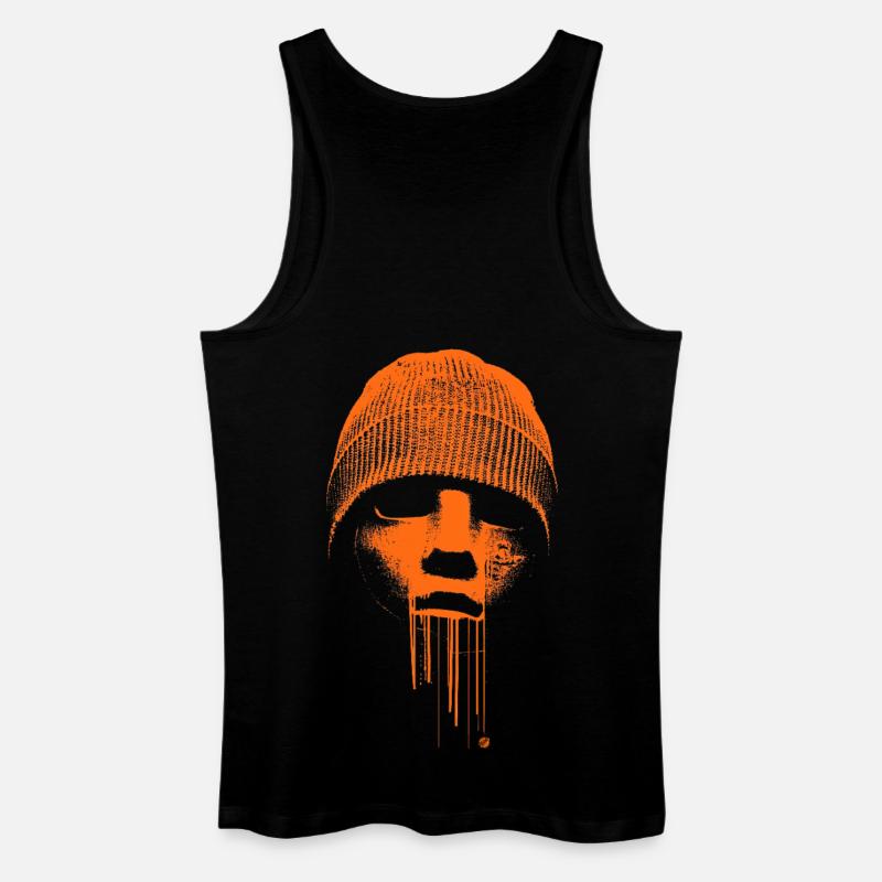 Beanie Rebell - Männer Bio Tank Top - Schwarz