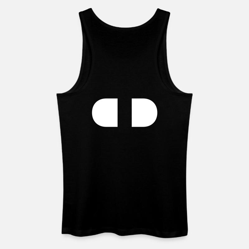 Controller-Split-White - Men’s Organic Tank Top - black