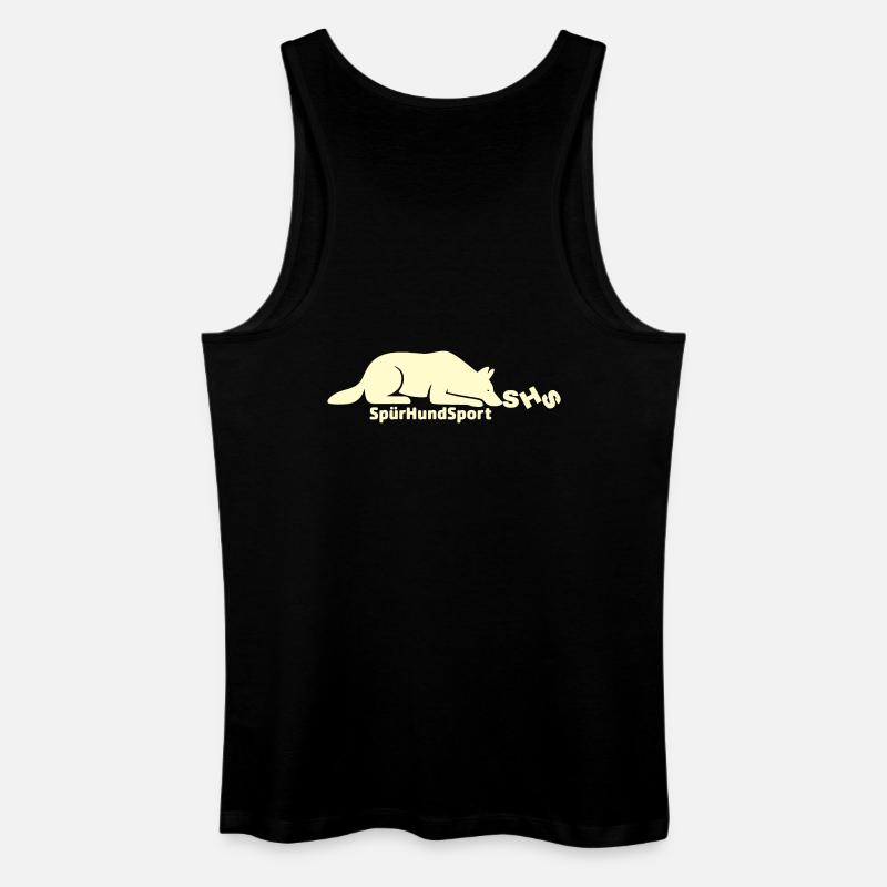 SHS Logo lemon - Männer Bio Tank Top - Schwarz