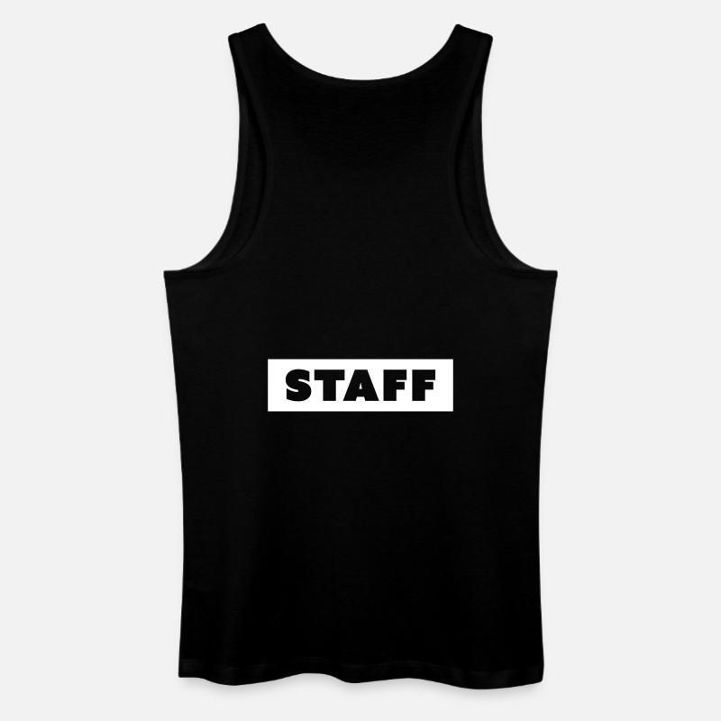 STAFF - Männer Bio Tank Top - Schwarz