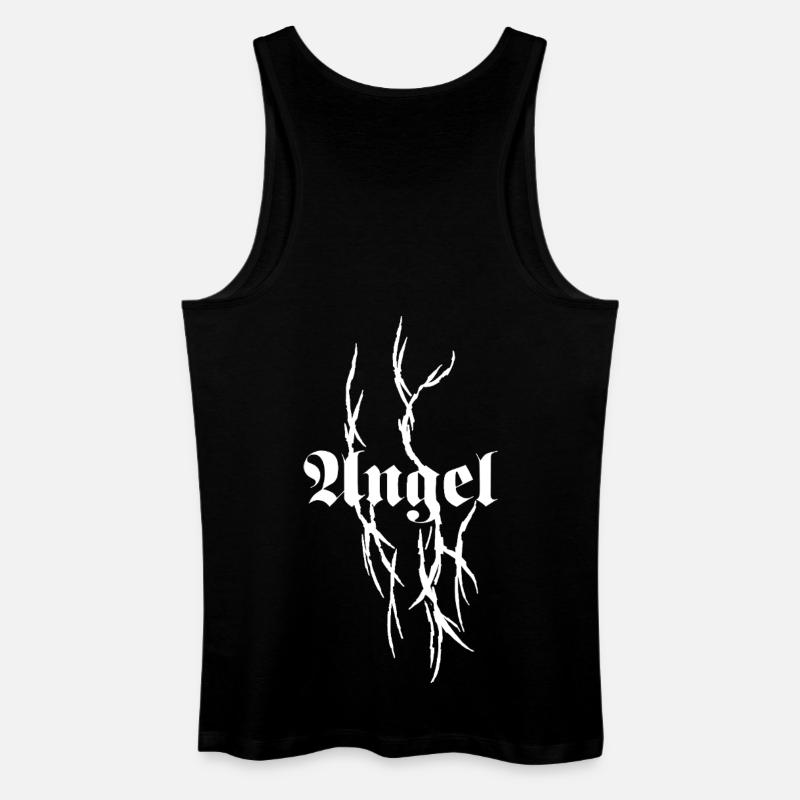 Gothic Dornen-Typografie - Männer Bio Tank Top - Schwarz