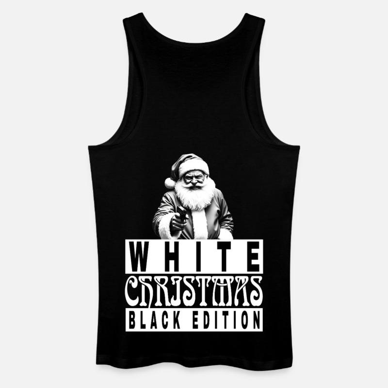 White Christmas Black Edition  - Männer Bio Tank Top - Schwarz