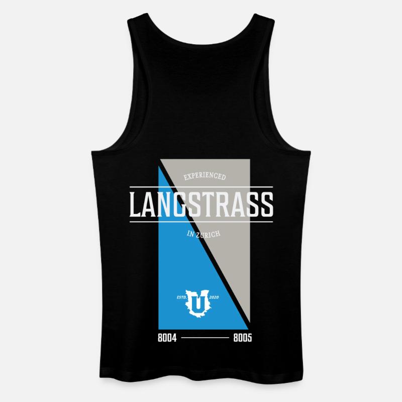 Langstrass Edition - Männer Bio Tank Top - Schwarz
