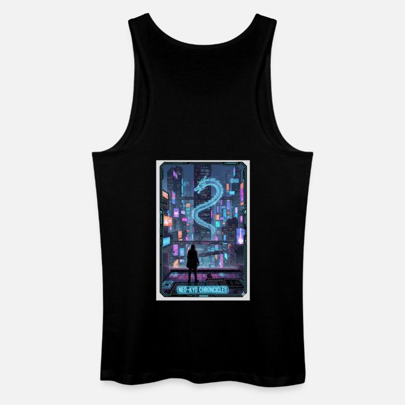 Neo-Drachen-Chroniken - Männer Bio Tank Top - Schwarz