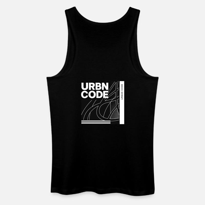 Urban Code Line Design - Men’s Organic Tank Top - black
