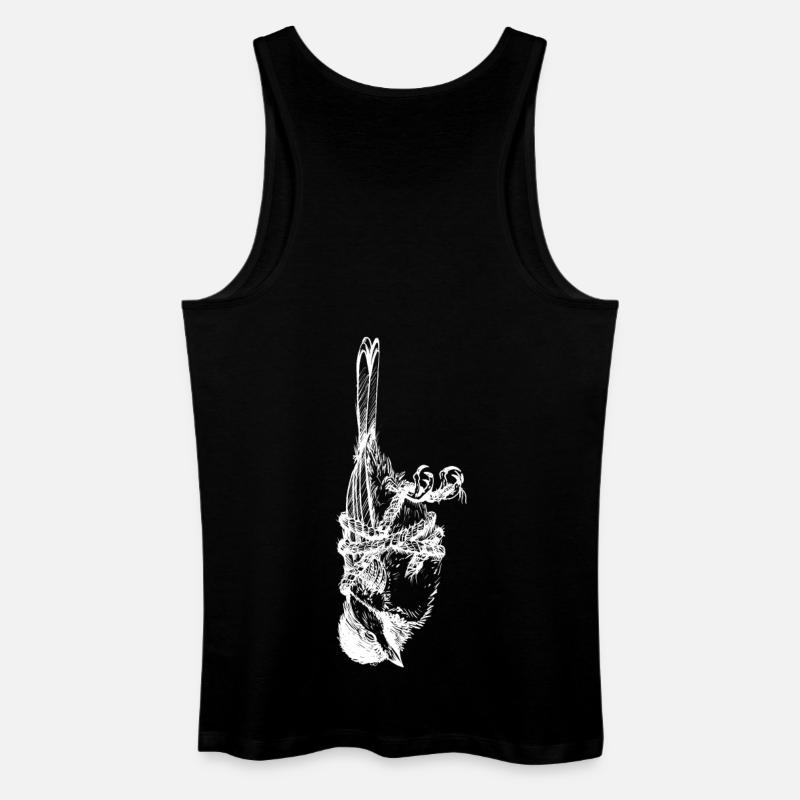 Vogel - Männer Bio Tank Top - Schwarz