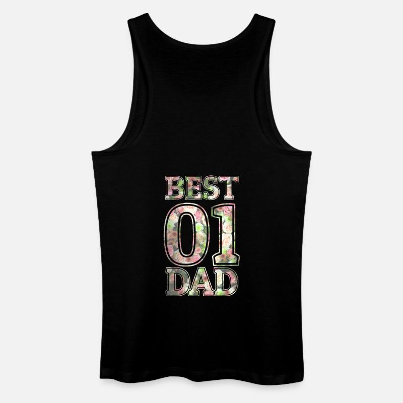 Best Dad - Männer Bio Tank Top - Schwarz