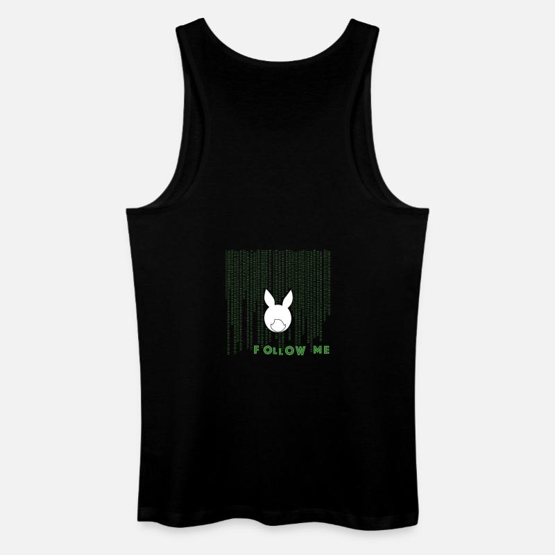 white rabbit - Männer Bio Tank Top - Schwarz