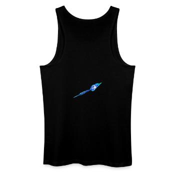 Dart bleu clair - Débardeur bio Homme - noir - Dos