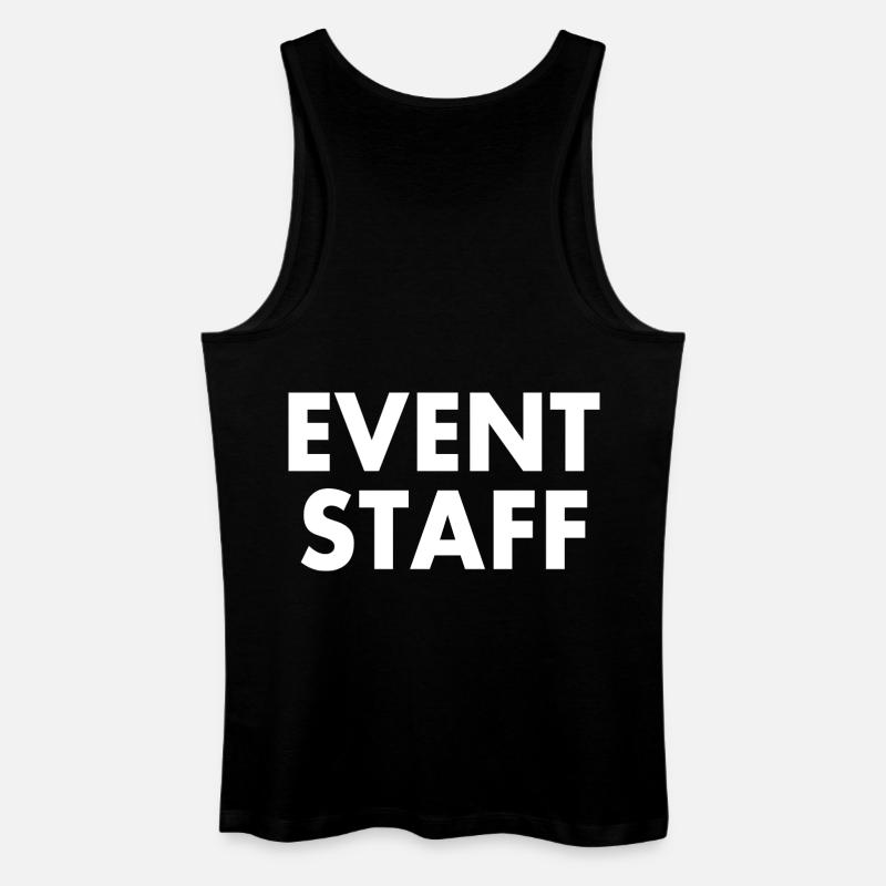Event staff - Männer Bio Tank Top - Schwarz