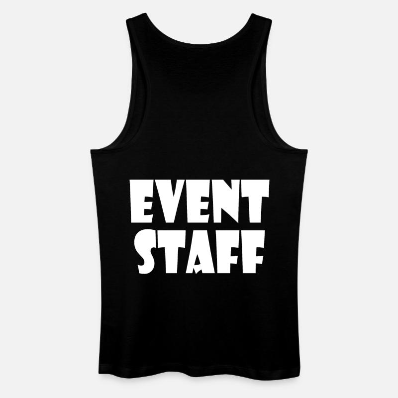 Event staff - Männer Bio Tank Top - Schwarz