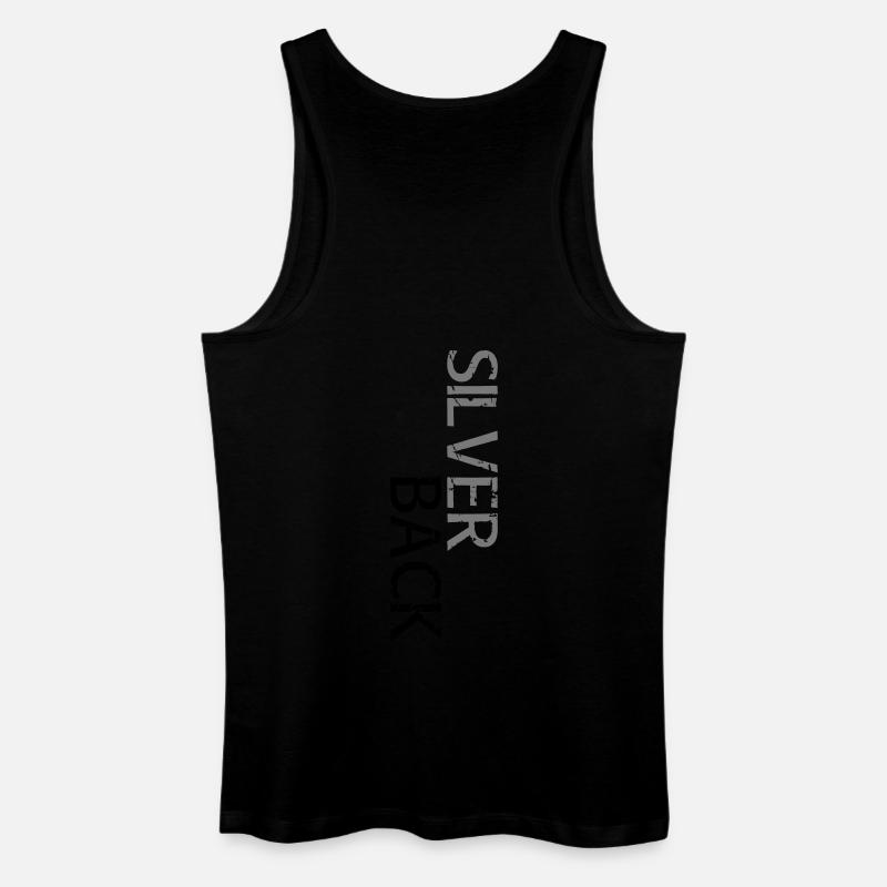 SILVERBACK (versetzt) - Männer Bio Tank Top - Schwarz