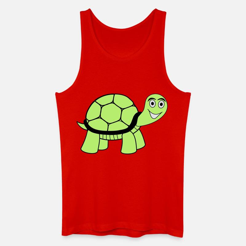 Schildkröte - Männer Bio Tank Top - Rot