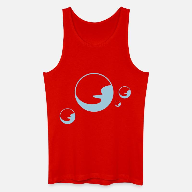 Soapbubble Seifenblasen schaum - Männer Bio Tank Top - Rot